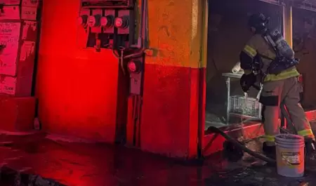 Incendio en comercio