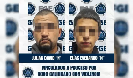 Vinculados a proceso por robo calificado