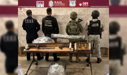 Incautan autoridades armamento de alto poder y equipo t�ctico en Valle de las Pa