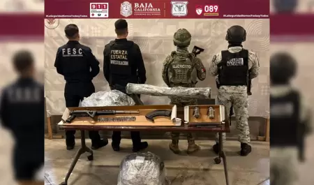 Incautan autoridades armamento de alto poder y equipo t�ctico en Valle de las Pa