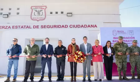 Fortalecen seguridad en La Rumorosa con nueva base operativa de la FESC