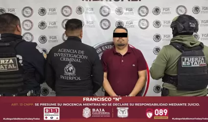 Capturan en Mexicali a objetivo de alto perfil requerido por la justicia estadou