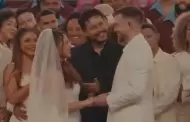 Pareja contrajo nupcias en el show de medio tiempo del Super Bowl