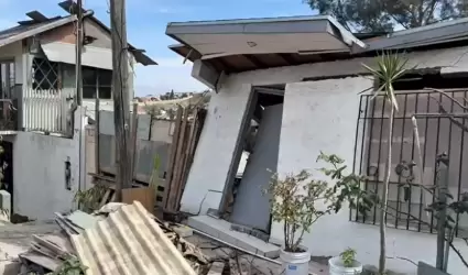 Deslizamiento de tierra en la colonia S�nchez Taboada