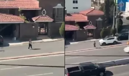 Mujer es atropellada.