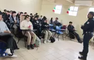 Visita SSPCM Cecyte Plantel Florido con equipo de Prevenci�n del Delito tras difusi�n de video de alumno armado