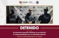 Detiene Polic�a Municipal de Tijuana a persona con arma de fuego luego de realizar persecuci�n que culmin� en la garita internacional de San Ysidro
