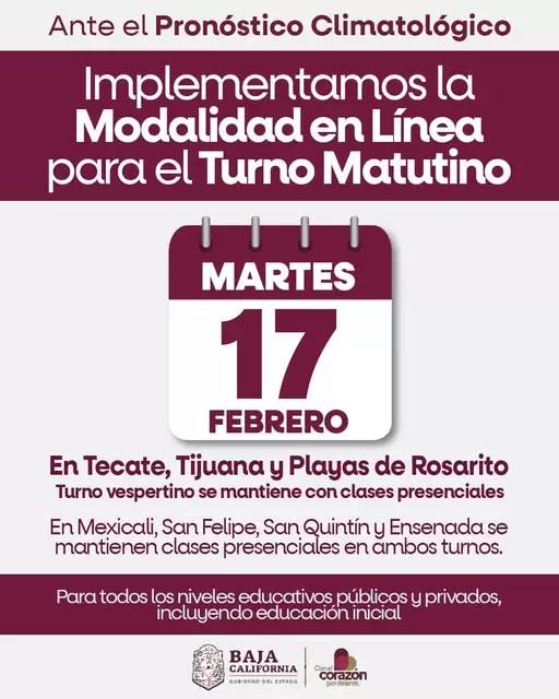 Suspensi�n de clases presenciales