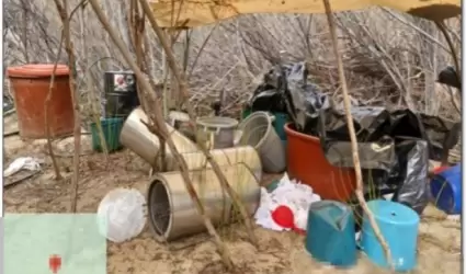 Marina inhabilita laboratorio clandestino en Baja California