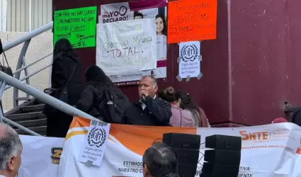 Manifestaci�n de maestros