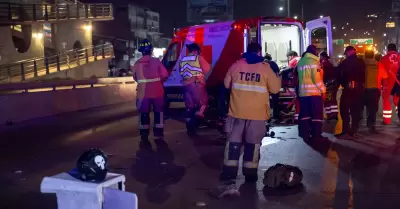 Motociclista atropellado