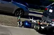 Accidente de motociclista genera afectaci�n vial en la V�a R�pida Oriente