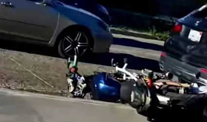 Accidente de motociclista genera afectaci�n vial en la V�a R�pida Oriente