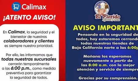 Comercios de Baja California cierran anticipadamente