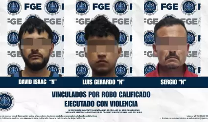 Vinculan a proceso a tres por robo con violencia en tienda de abarrotes