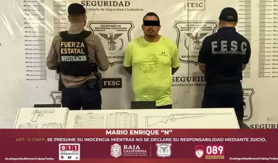 Asegurado con armas durante patrullaje en Tijuana