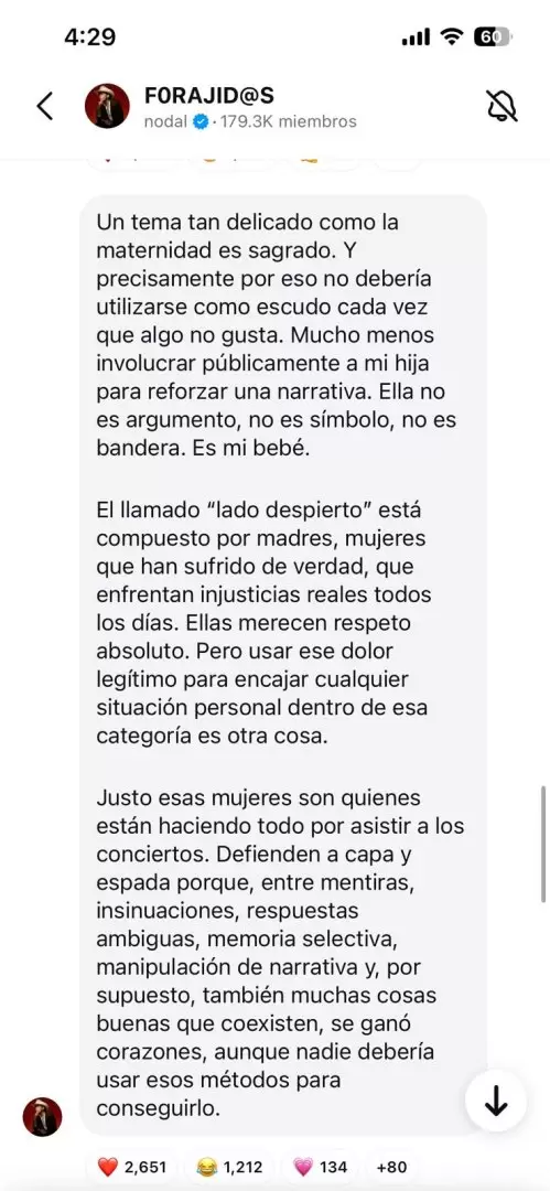 Christian Nodal responde a Cazzu sobre pol�mica canci�n "Rosita"