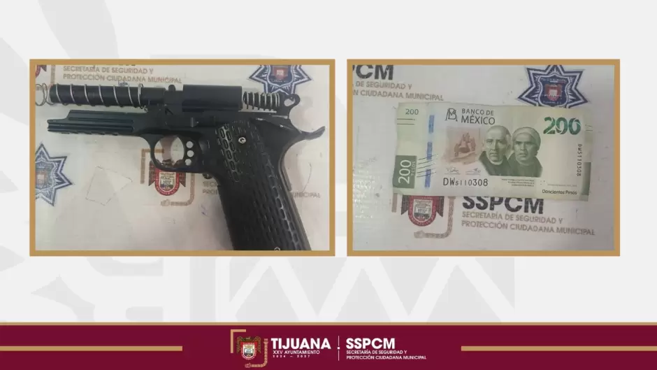 Detenidos por robo con violencia a transe�nte