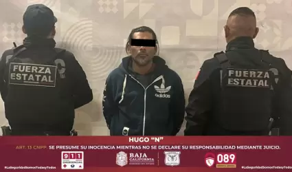 Detienen agentes de la Fuerza Estatal a presunto pederasta en Tijuana