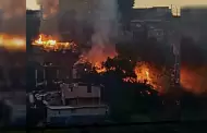 Incendio afect� tres viviendas en Ciudad Jard�n