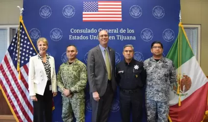 Afinan detalles de seguridad SSCBC y Consulado de EU en Tijuana