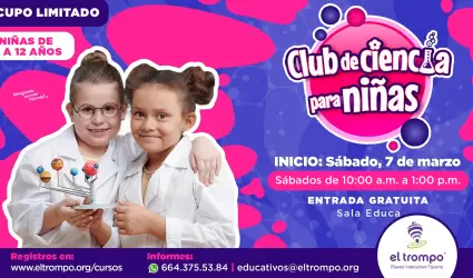 Club de ciencia para ni�as 2026