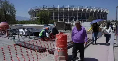 Contin�an las obras de construcci�n en las inmediaciones del Estadio Banorte (an