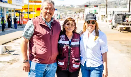 Rehabilitaci�n con whitetopping de la avenida Ju�rez