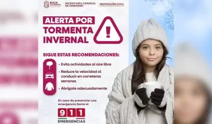 Cuarta tormenta invernal de la temporada