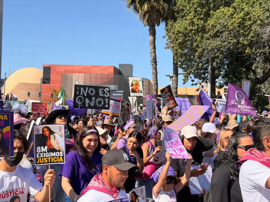 Marcha del 8M contra la violencia