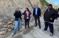 Realizan recorrido por viviendas afectadas por la construcci�n del viaducto el senador Max Garc�a y la reg. Gina Arana