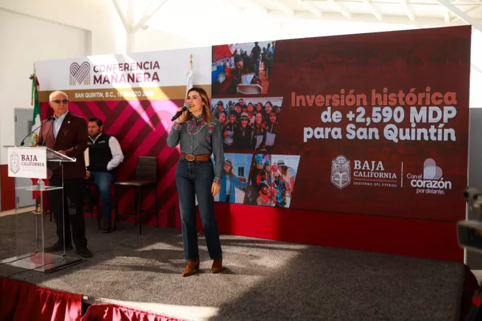 Anuncia gobernadora Marina del Pilar plan de atenci�n integral a San Quint�n