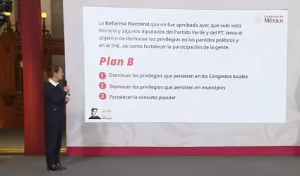 Claudia Sheinbaum presenta Plan B de la reforma electoral
