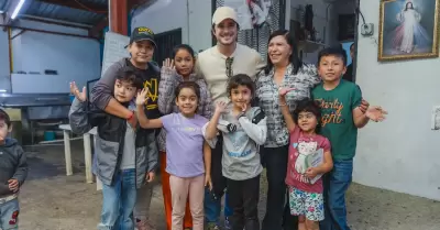 Visita actor Diego Boneta Fundaci�n Tijuana Sin Hambre en Tijuana