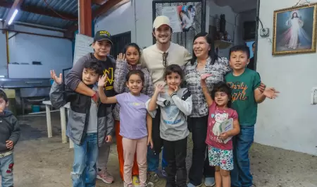 Visita actor Diego Boneta Fundaci�n Tijuana Sin Hambre en Tijuana
