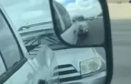 VIDEO Pareja arriesga todo y salva a conductor inconsciente en autopista