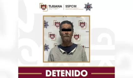 Detienen en Tijuana a hombre con droga que ten�a orden de aprehensi�n por homici