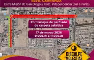 CESPM anuncia cierre temporal de vialidades por trabajos de perfilado de carpeta asf�ltica