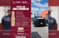 Realiza Polic�a Municipal de Tijuana diversos decomisos en recorridos preventivos