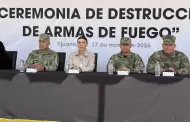 VIDEO.- Sedena destruye m�s de 1,700 armas en Tijuana; 70% proven�an de Estados Unidos