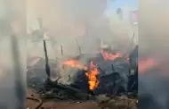 Incendio consume viviendas en Valle Verde; no hay lesionados