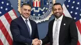 Omar Garc�a Harfuch, con el director del FBI Kash Patel