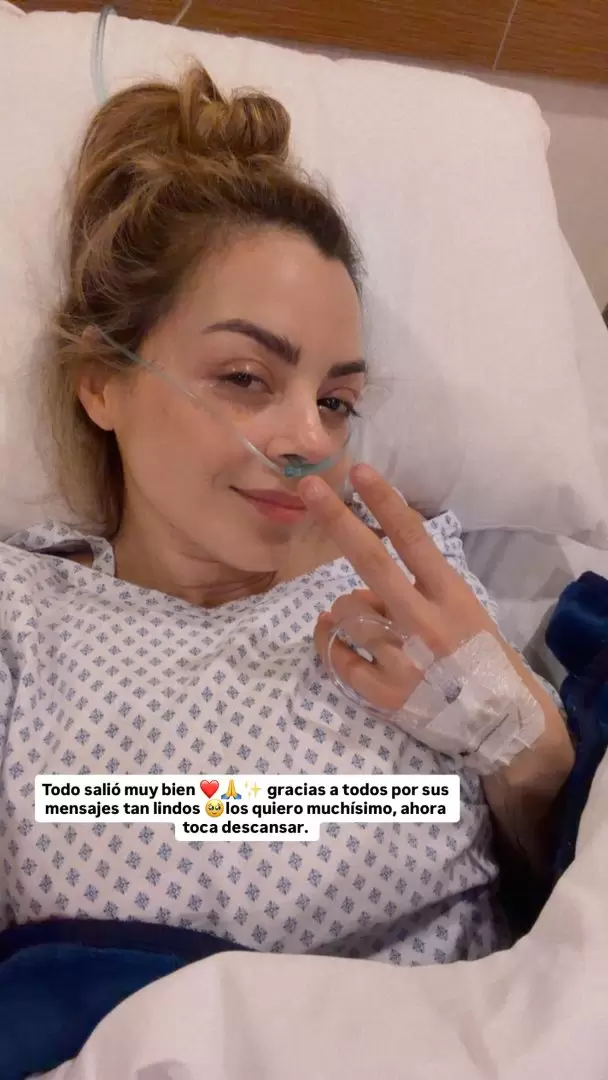 La conductora agradeci� los mensajes de apoyo.