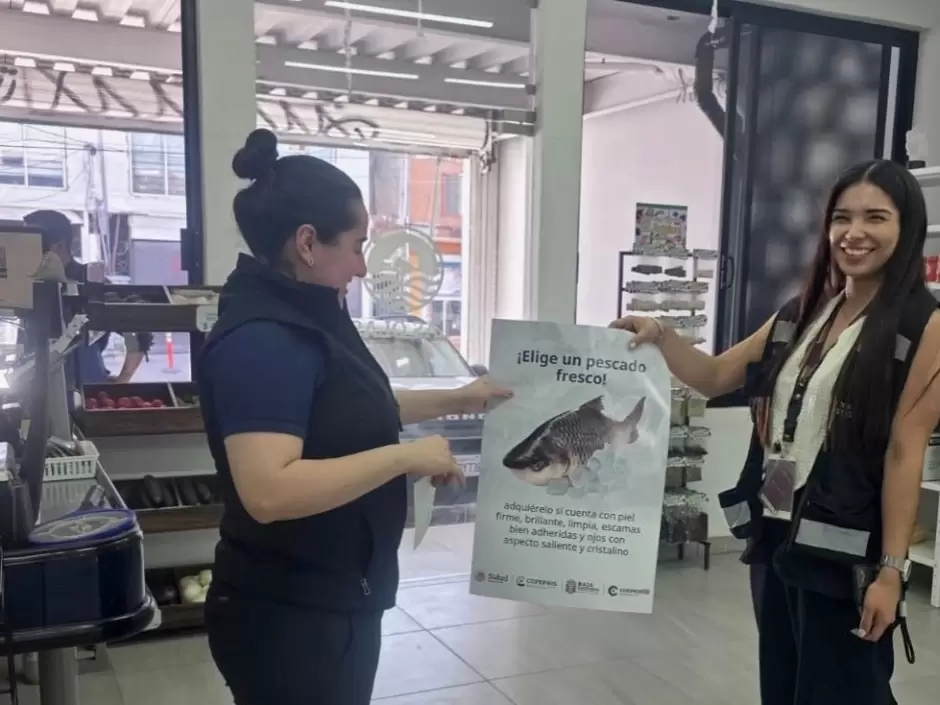 Ofrecen material y orientaci�n a establecimientos de Tijuana dedicados a la venta de pescados y mariscos