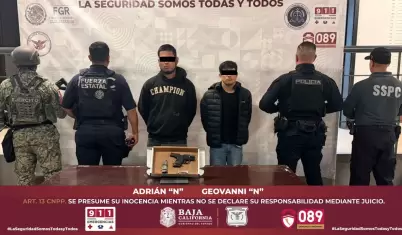 Aseguran a cuatro individuos armados en Tijuana