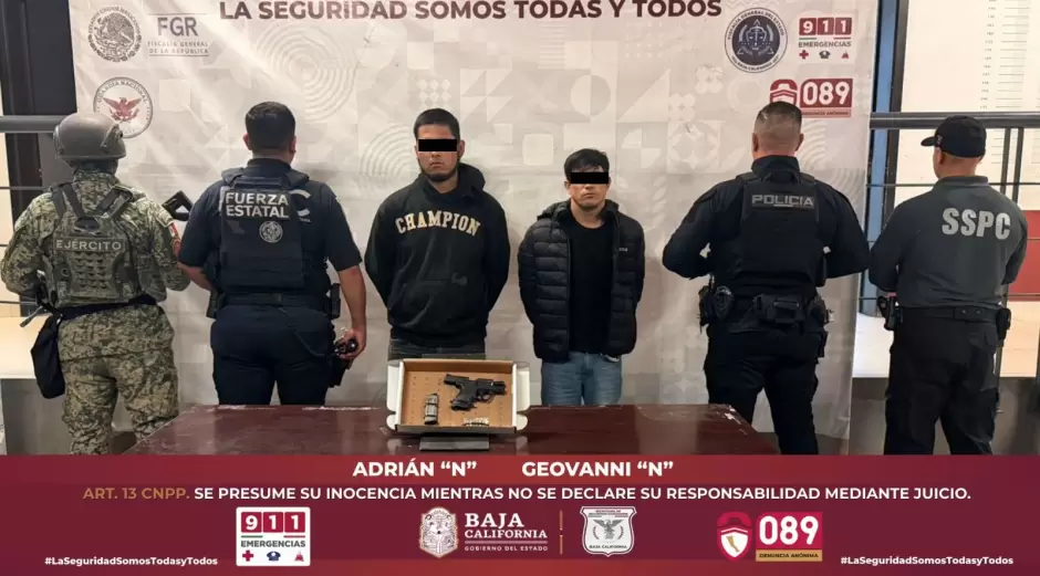 Aseguran a cuatro individuos armados en Tijuana