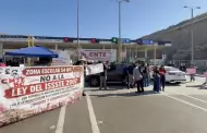 VIDEO.- Continu� paro de la CNTE; maestros liberaron casetas de autopistas en Baja California