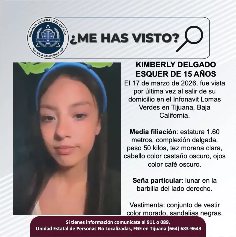 Desaparece menor de 15 a�os en Lomas Verdes; exigen activaci�n de Alerta �mber