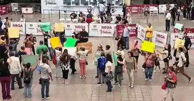 Manifestaci�n de vecinos de Santa Fe