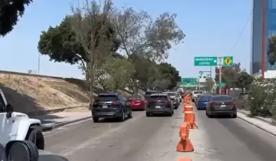 Proyecto para carriles confinados en V�a R�pida Oriente de Tijuana, en etapa fin